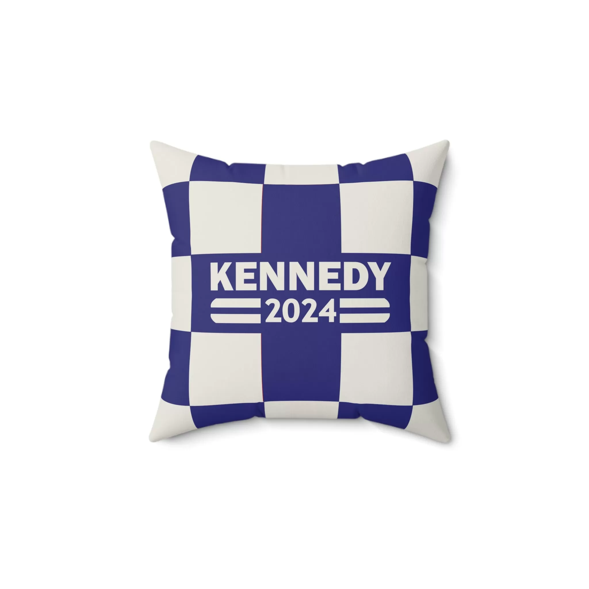 Kennedy Classic Checker Navy Square Pillow