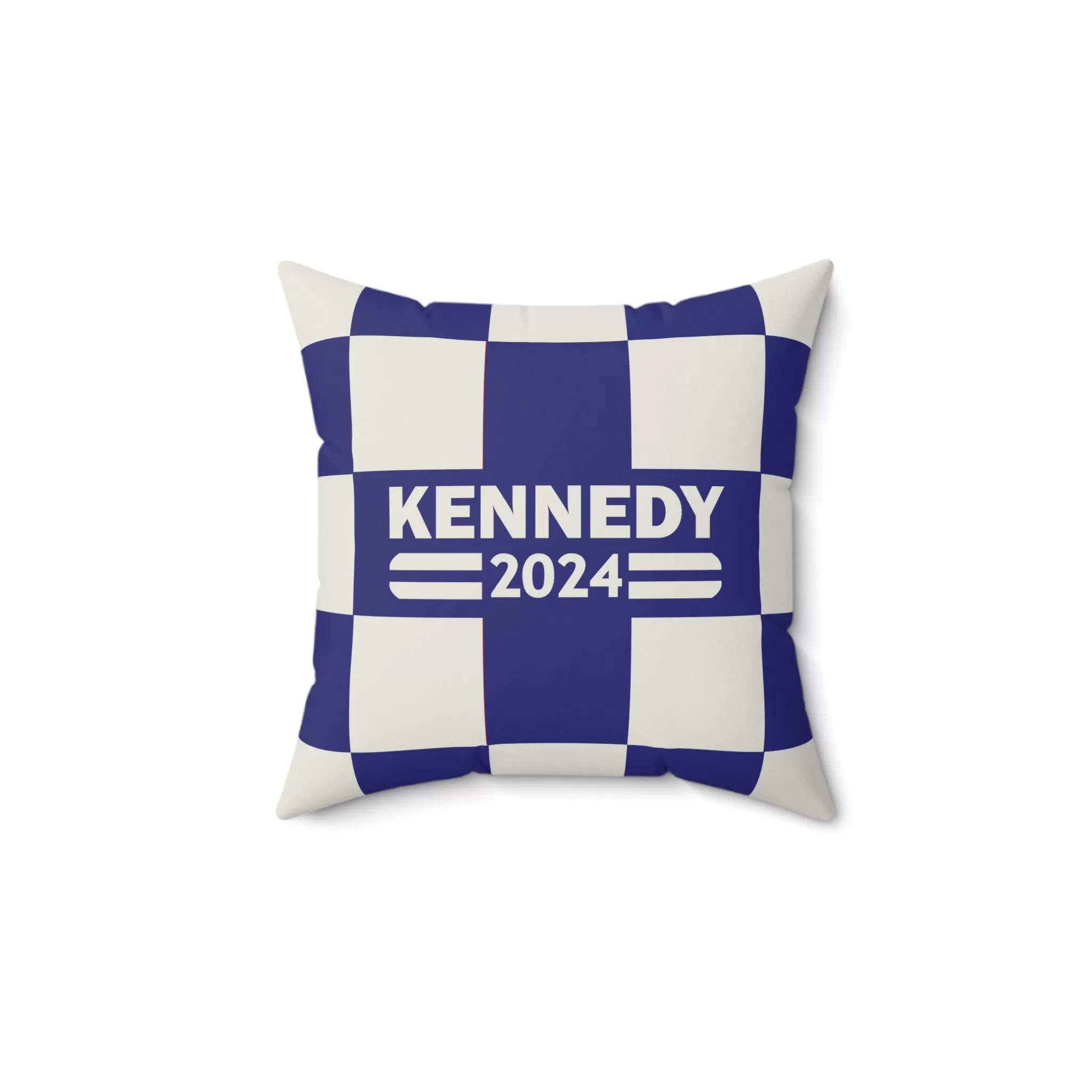 Kennedy Classic Checker Navy Square Pillow