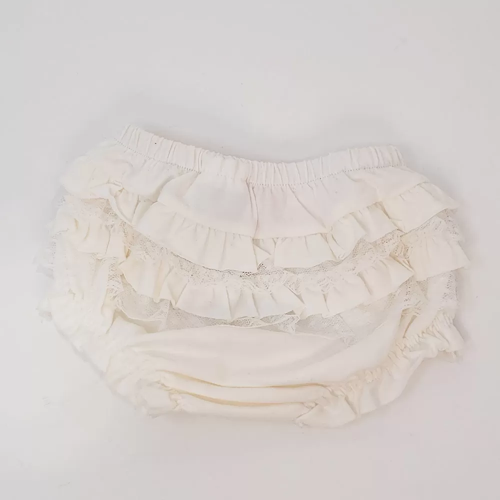 Knit Knickers-White 2-4M