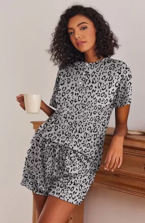 Laura PJs | Grey Leopard