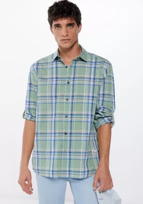 Lightweight check shirt - Green