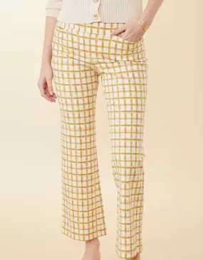 Maren Kick Flare Pant - Calm Waters Plaid