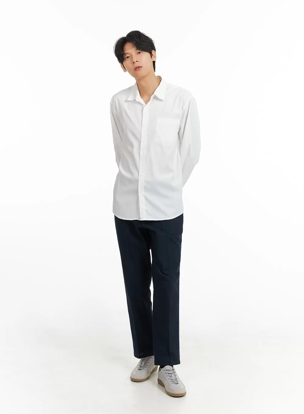 Men's Basic Linen Shirt IA401