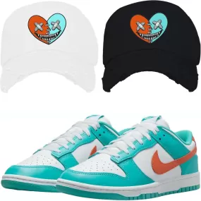 Miami Dolphin Dunks Dad Hat to Match - MIAMI HEART BAWS