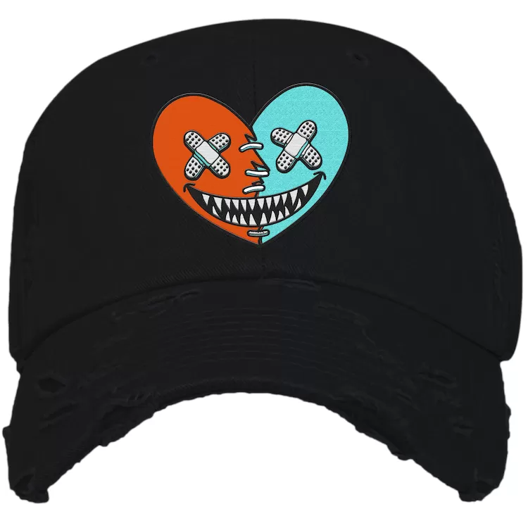 Miami Dolphin Dunks Dad Hat to Match - MIAMI HEART BAWS