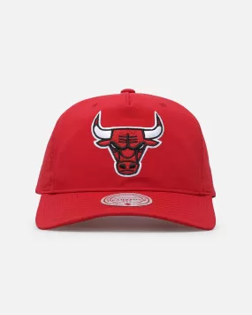 Mitchell & Ness Chicago Bulls Retro Matte Nylon Origins Snapback Red