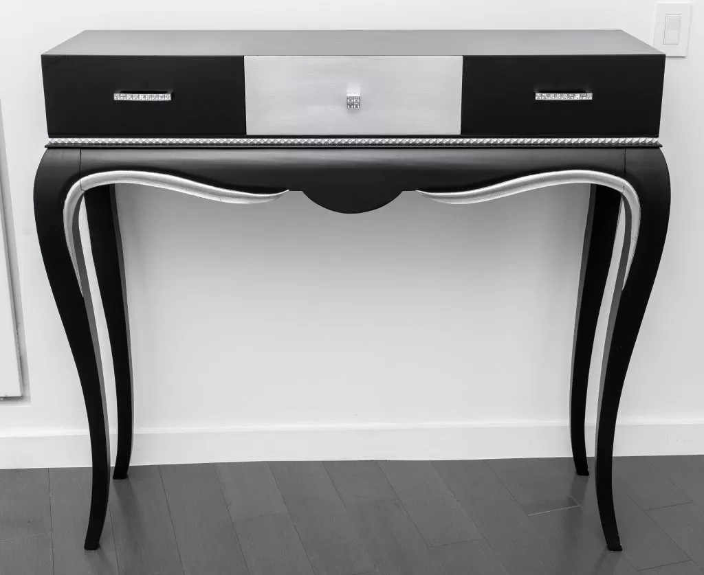 Modern Hollywood Regency Gem-Set Console Table