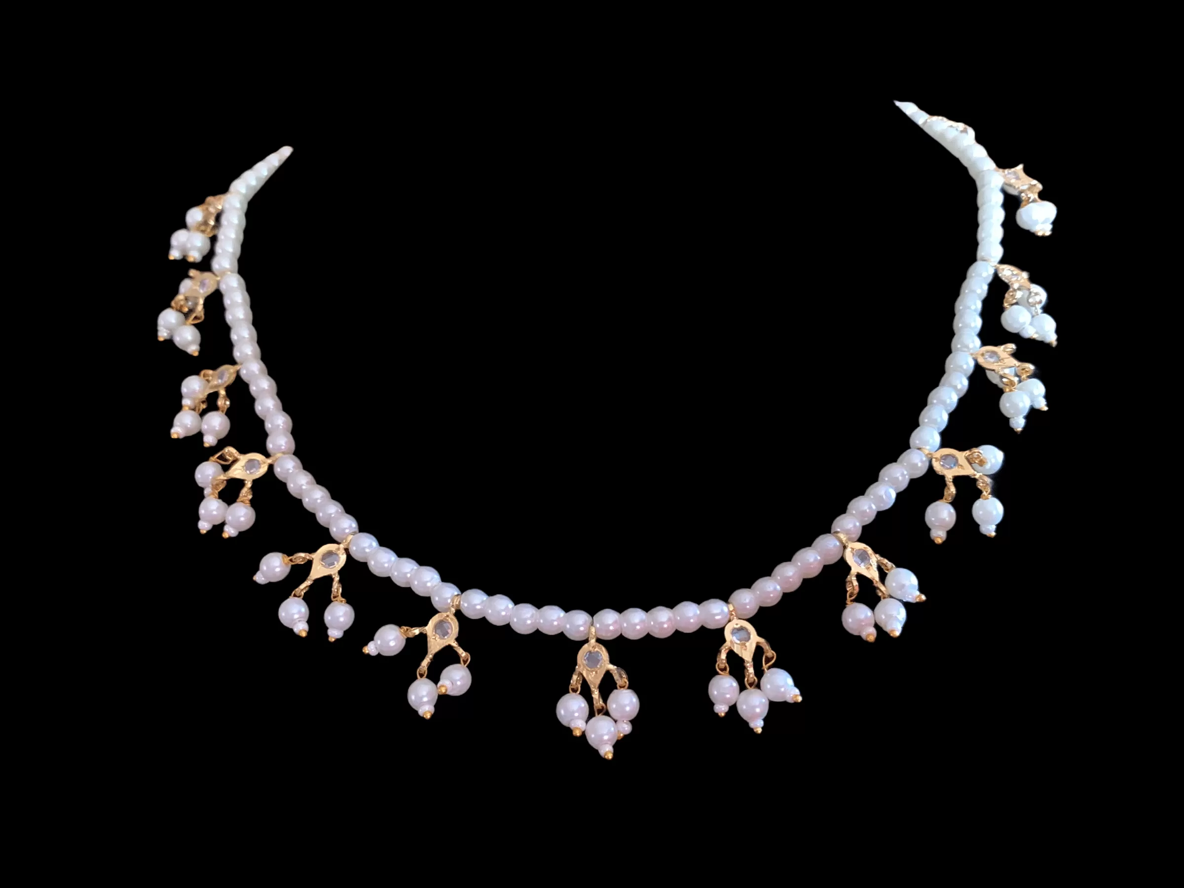 NS202 Nischala pearl necklace  (READY TO SHIP )