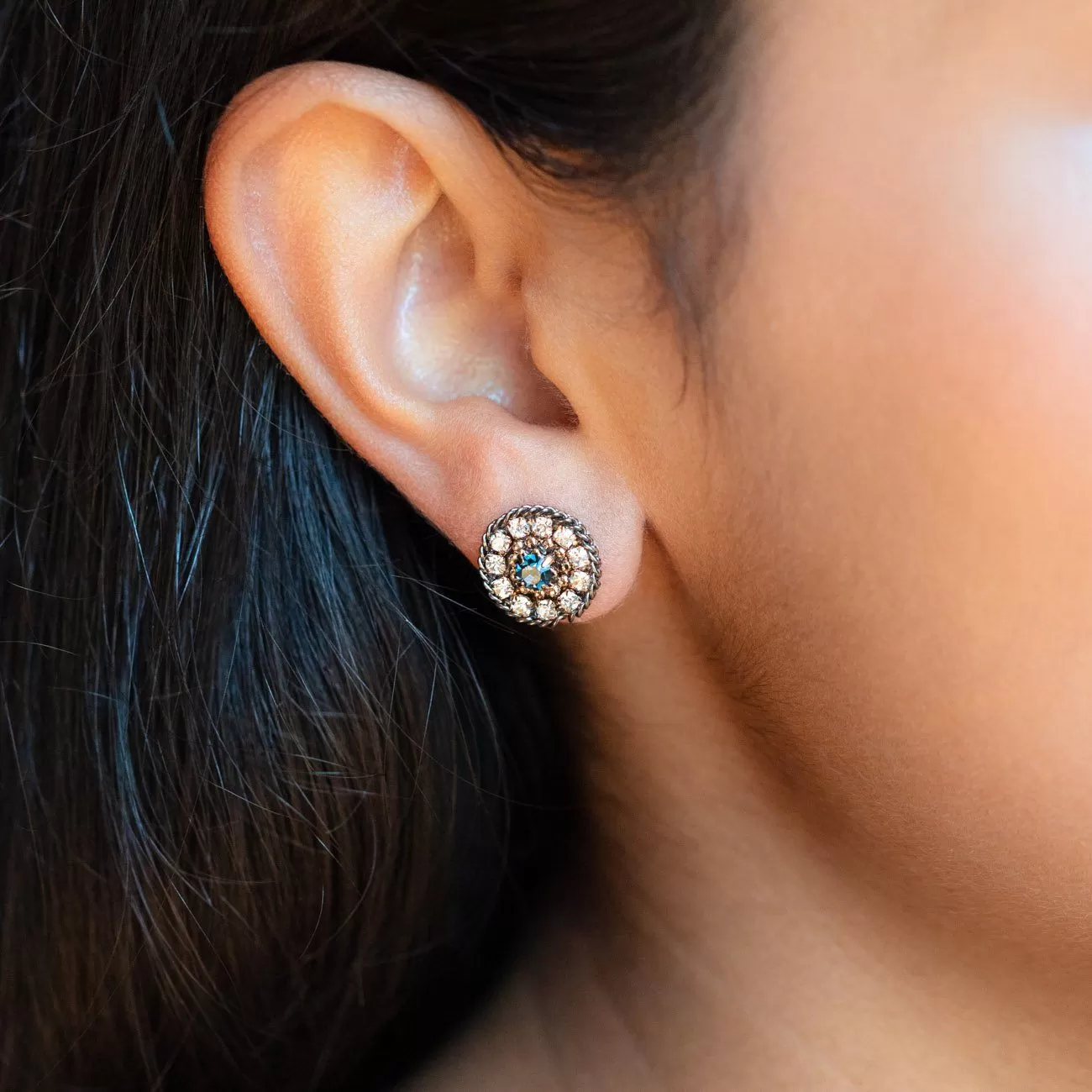 Odyssey Stud Earrings in Midnight