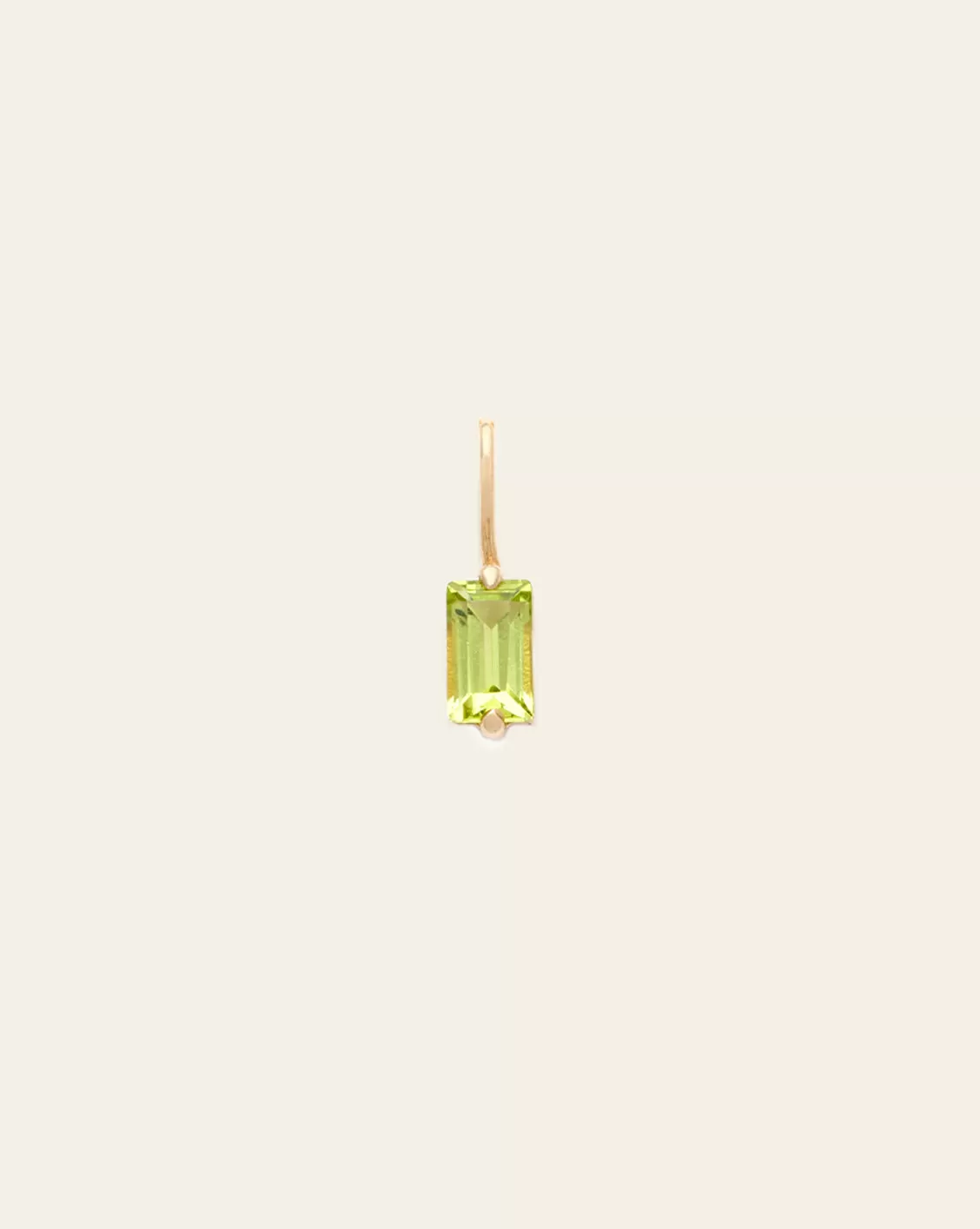 Peridot Pendant - 14k Solid Gold