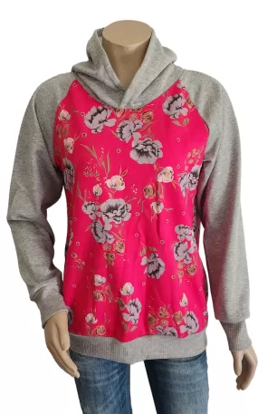 Pink Floral Hoody