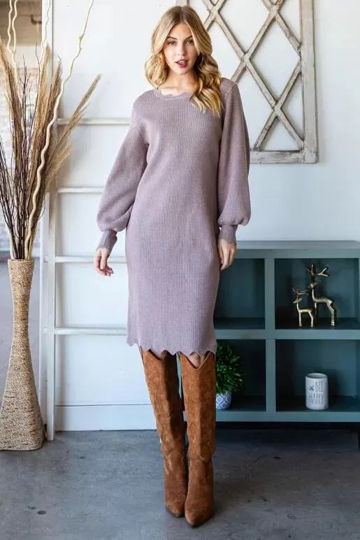 Positive Vibes Sweater Dress