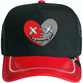 RED HEART BAWS : 2T Black/Red Trucker Hat *EXCLUSIVE*