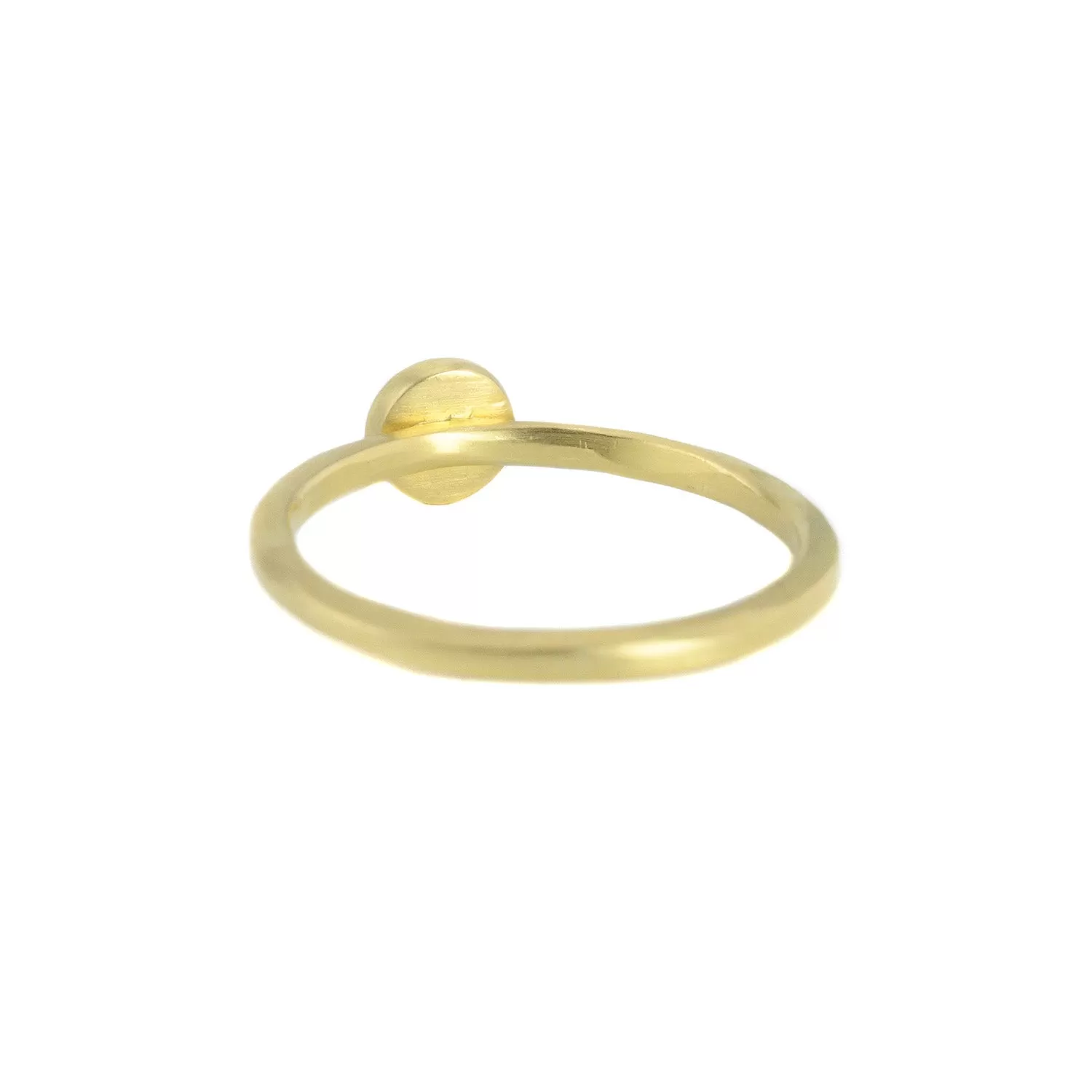 Round Champagne Diamond Chloe Setting in 18kt gold Ring by Sarah Mcguire