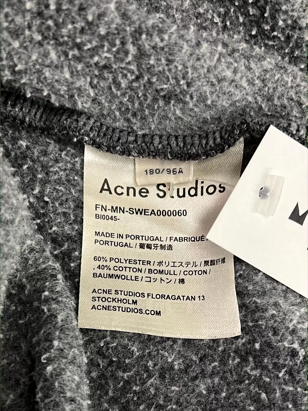 Size M - Acne Studios Grey Hooded Jumper