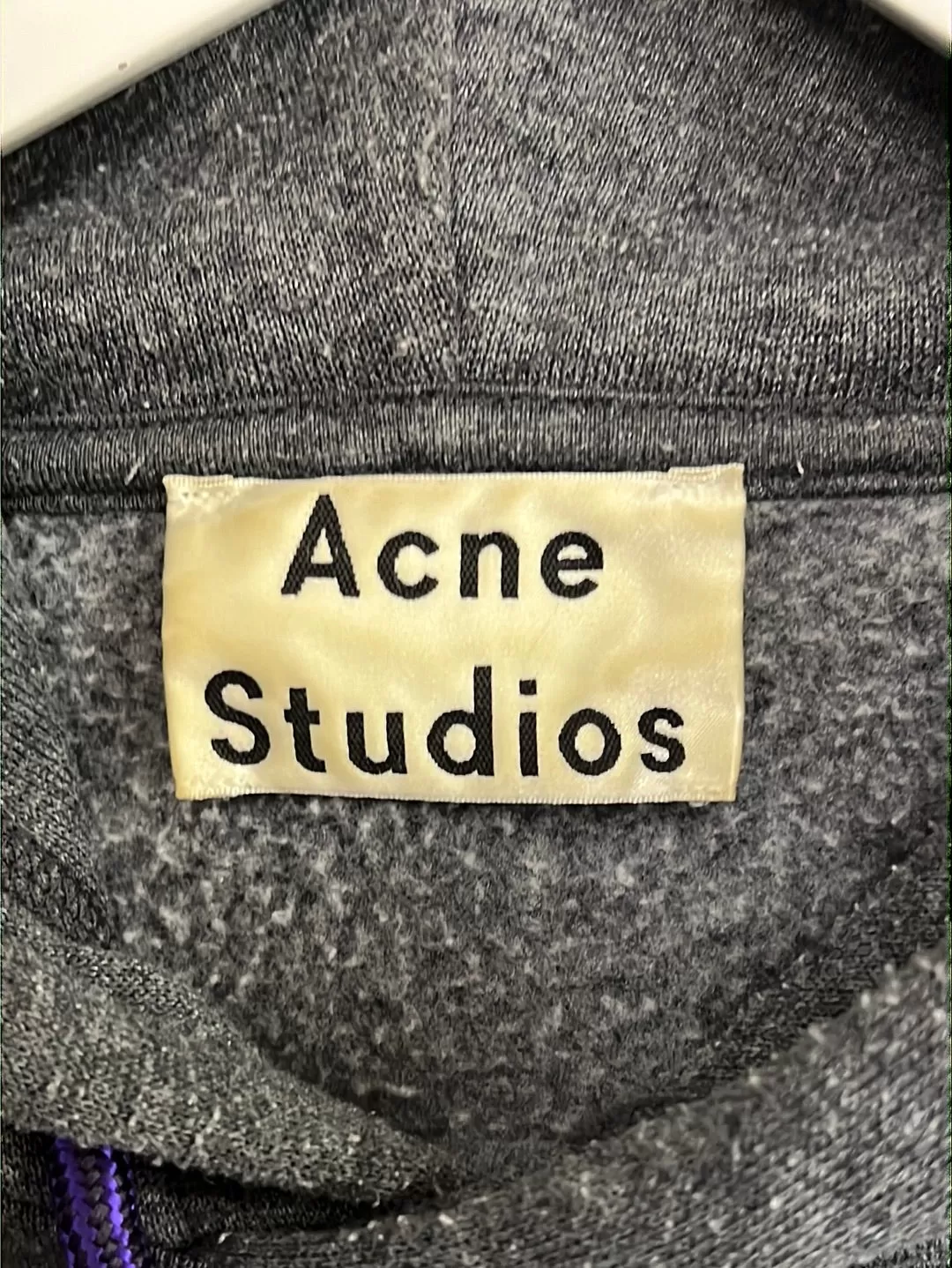 Size M - Acne Studios Grey Hooded Jumper