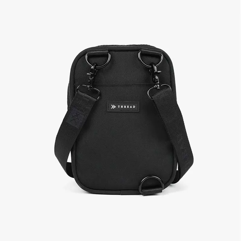 Solid Black Crossbody Bag