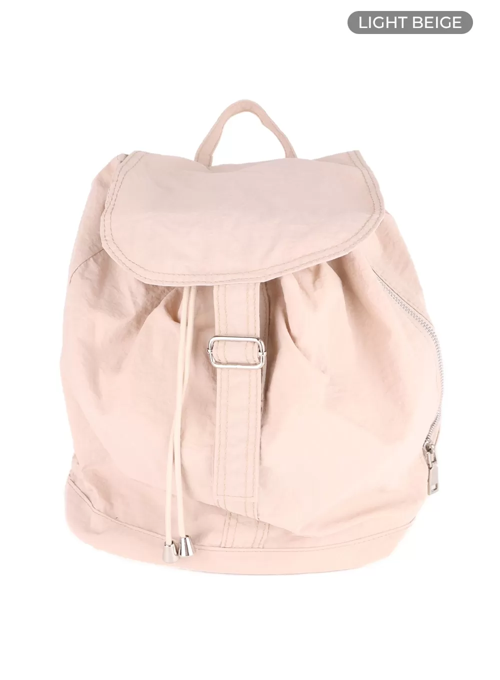 Solid Nylon Buckle Backpack CM413