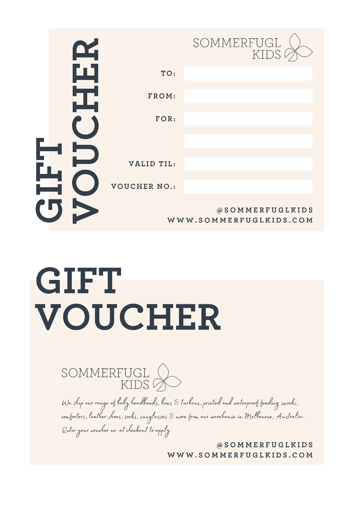 Sommerfugl Kids Gift Card