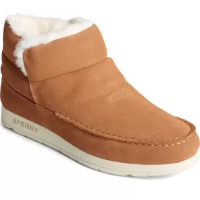 Sperry Moc-Sider Bootie Womens Leather Ankle Boot