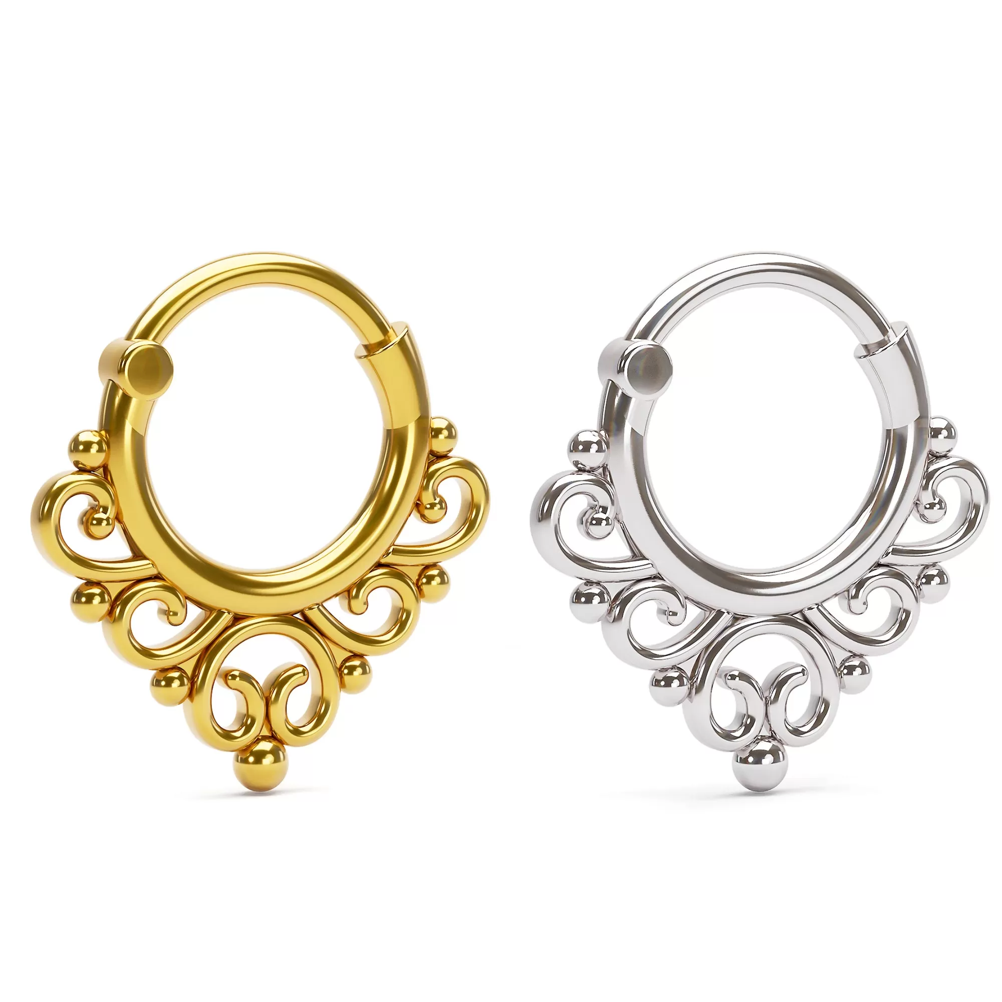 Swirly Statement Septum Ring