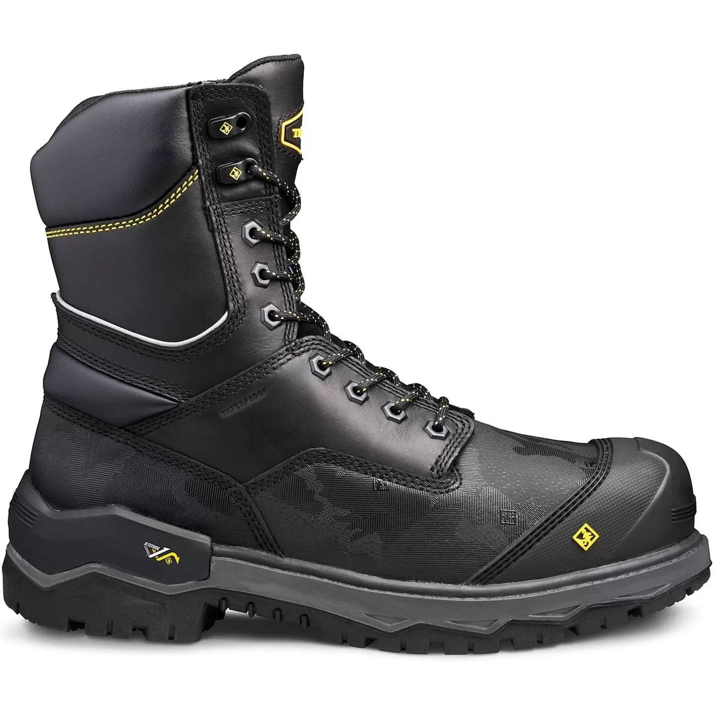 Terra Men's Gantry 8" Comp Toe WP Safety Work Boot -Black- 4NRQBK