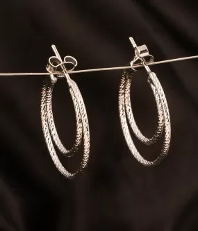 The Dvidha Silver Hoops