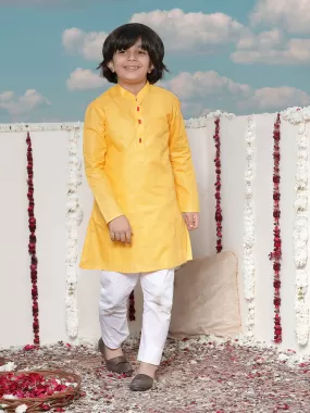 Vastramay Boy's Cotton Kurta and Pyjama Set