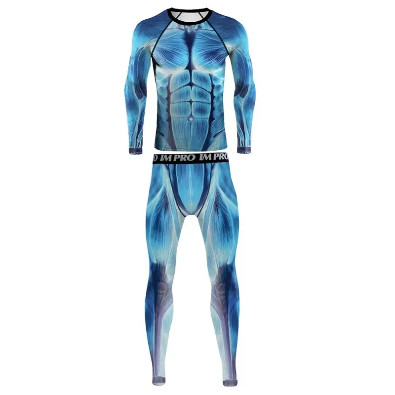 Watchmen 'Doctor Manhattan' Elite Long Sleeve Compression Set