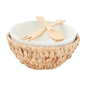 Water Hyacinth Serving Bowl Set