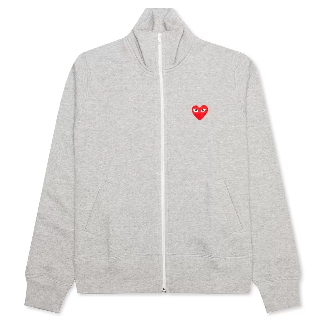 Women's Multi Heart Zip Sweatshirt - Grey